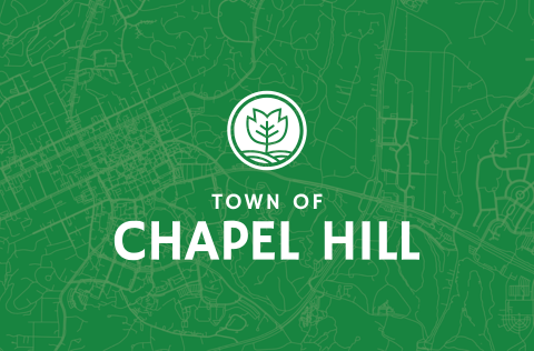 Town of Chapel Hill logo on a map background