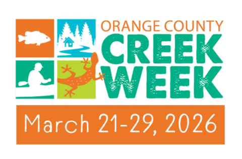 Orange County Creek Week logo with dates March 21 - 29 2026