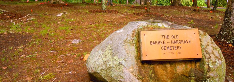 Old Barbee-Hargrave Cemetery marker
